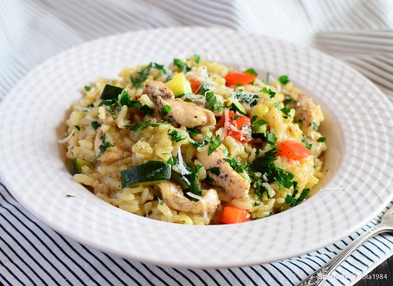 Risotto Z Warzywami I Kurczakiem