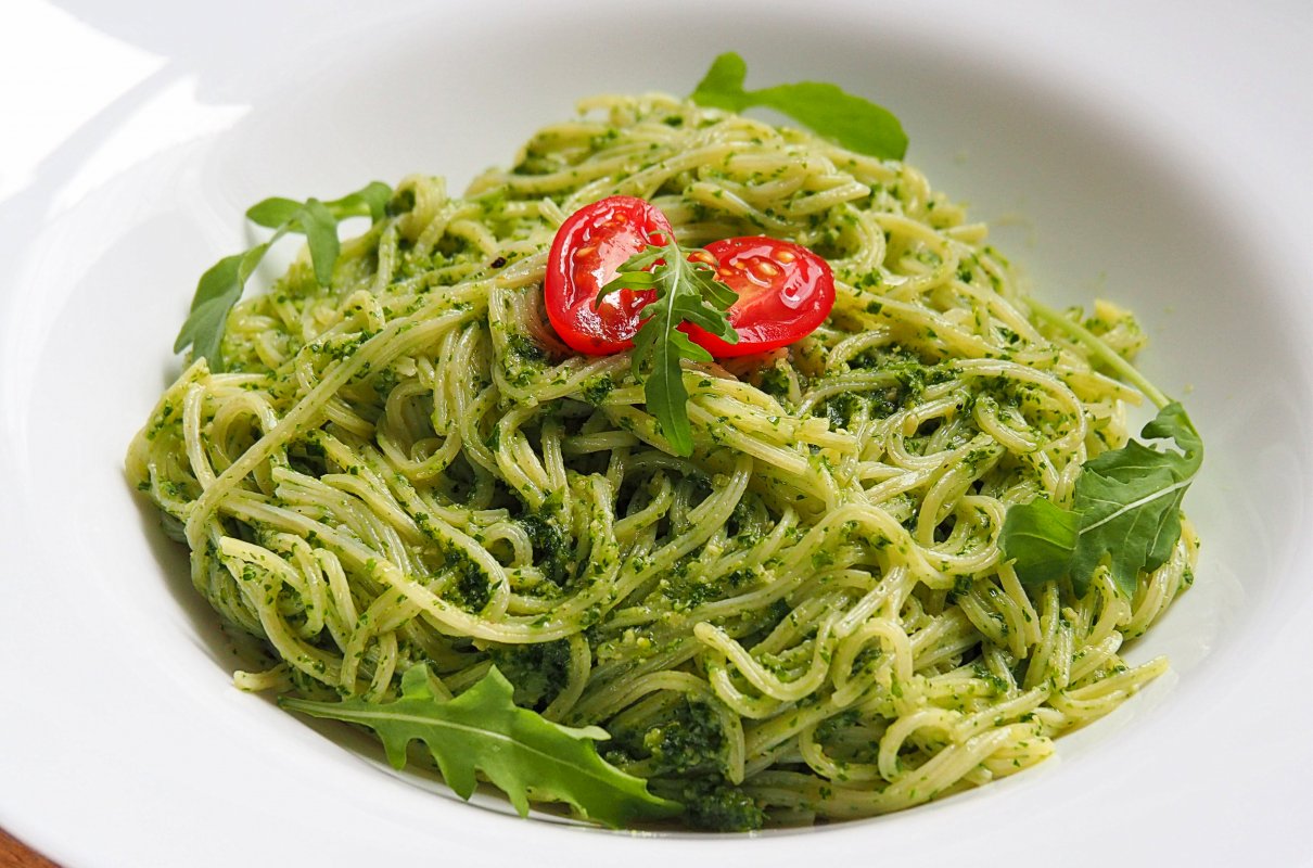 Spaghetti Z Pesto Z Rukoli I Pietruszki