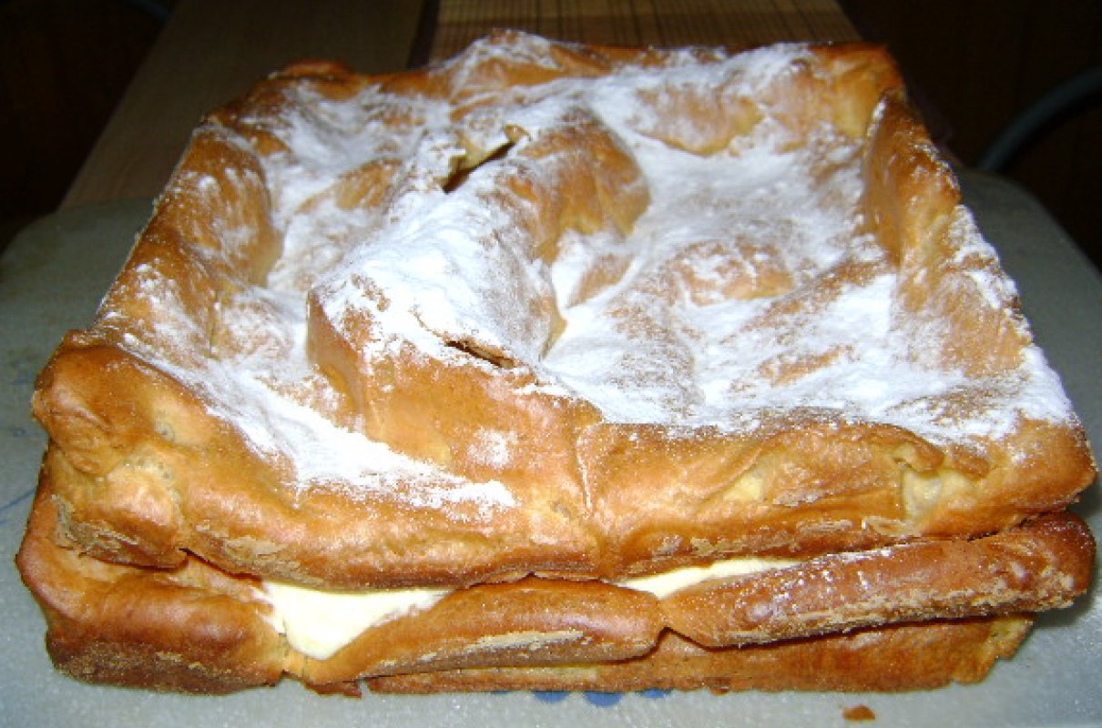 Торт карпатка из заварного теста с заварным кремом рецепт с фото пошагово