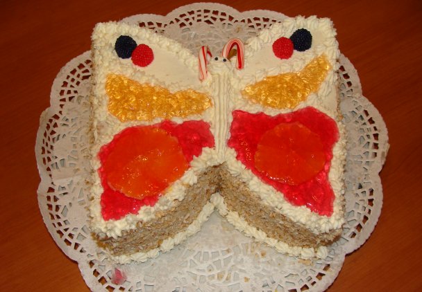 Motylek - tort dla dziewczynki