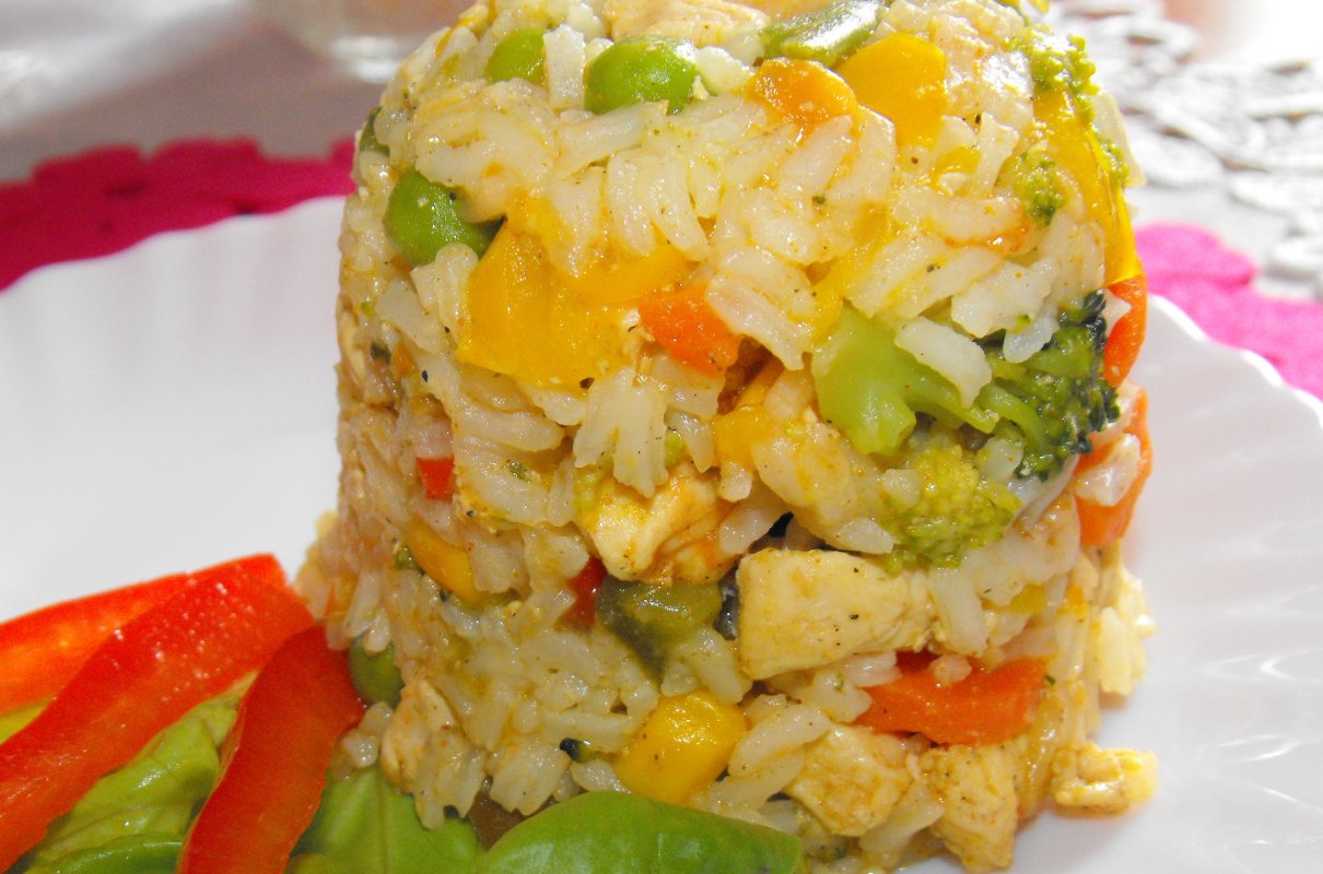 Risotto z kurczakiem curry