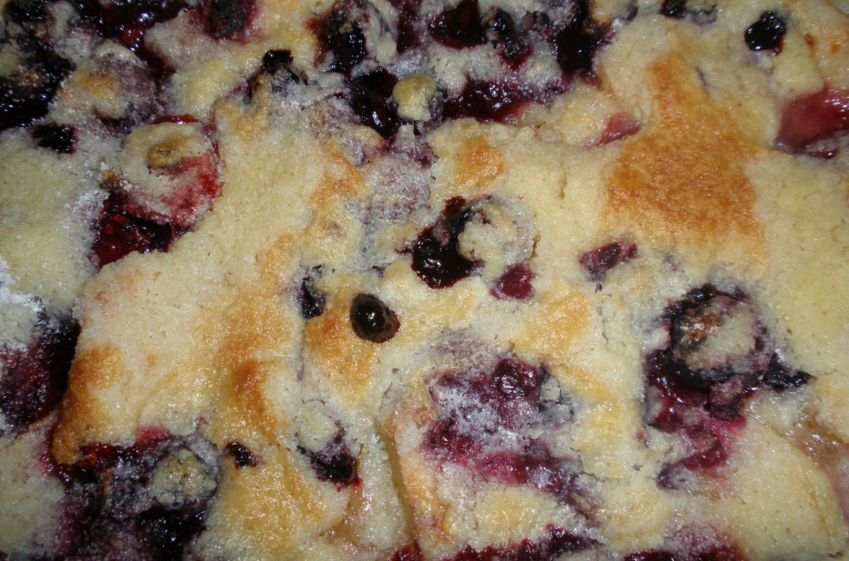 ciasto nie-ciasto z owocami