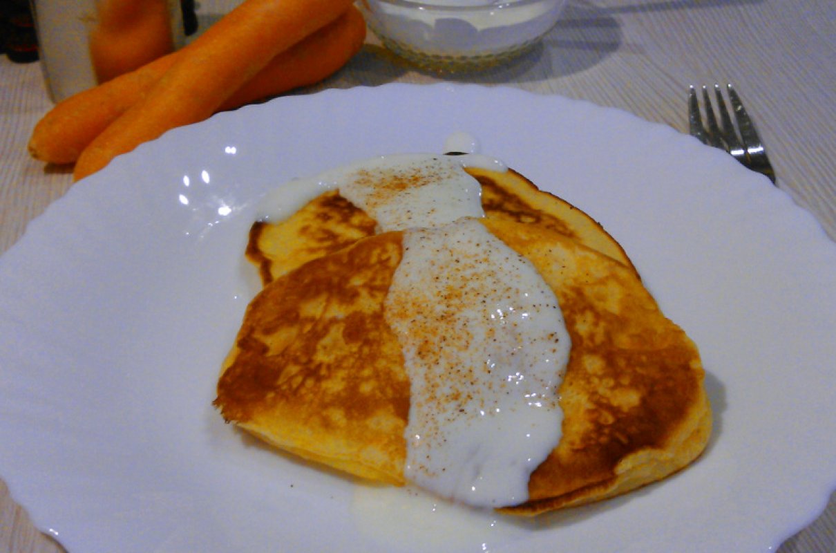 Marchewkowe pancakes