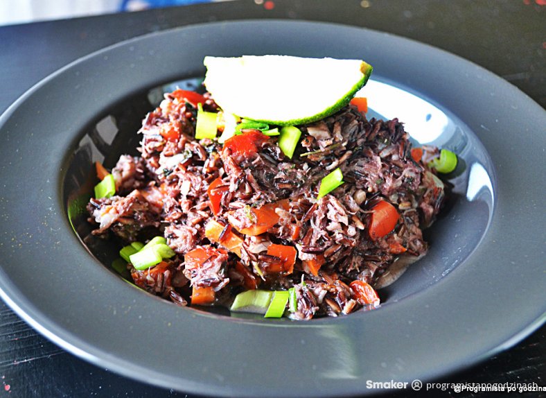  Risotto z dorszem i czarnym ryżem 