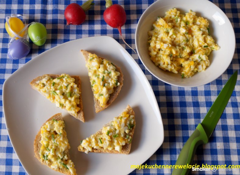 Fit pasta jajeczna ze szczypiorkiem (bez majonezu)