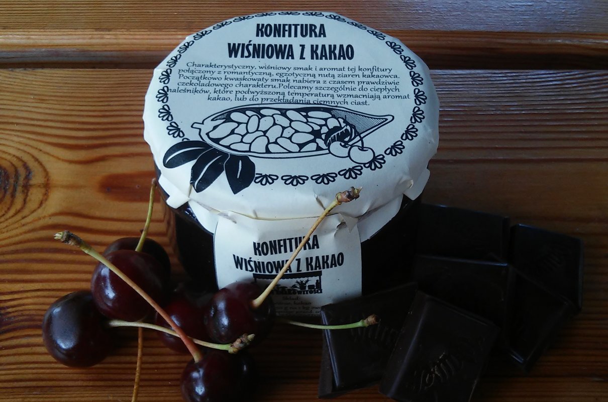 Konfitura wiśniowa z kakao