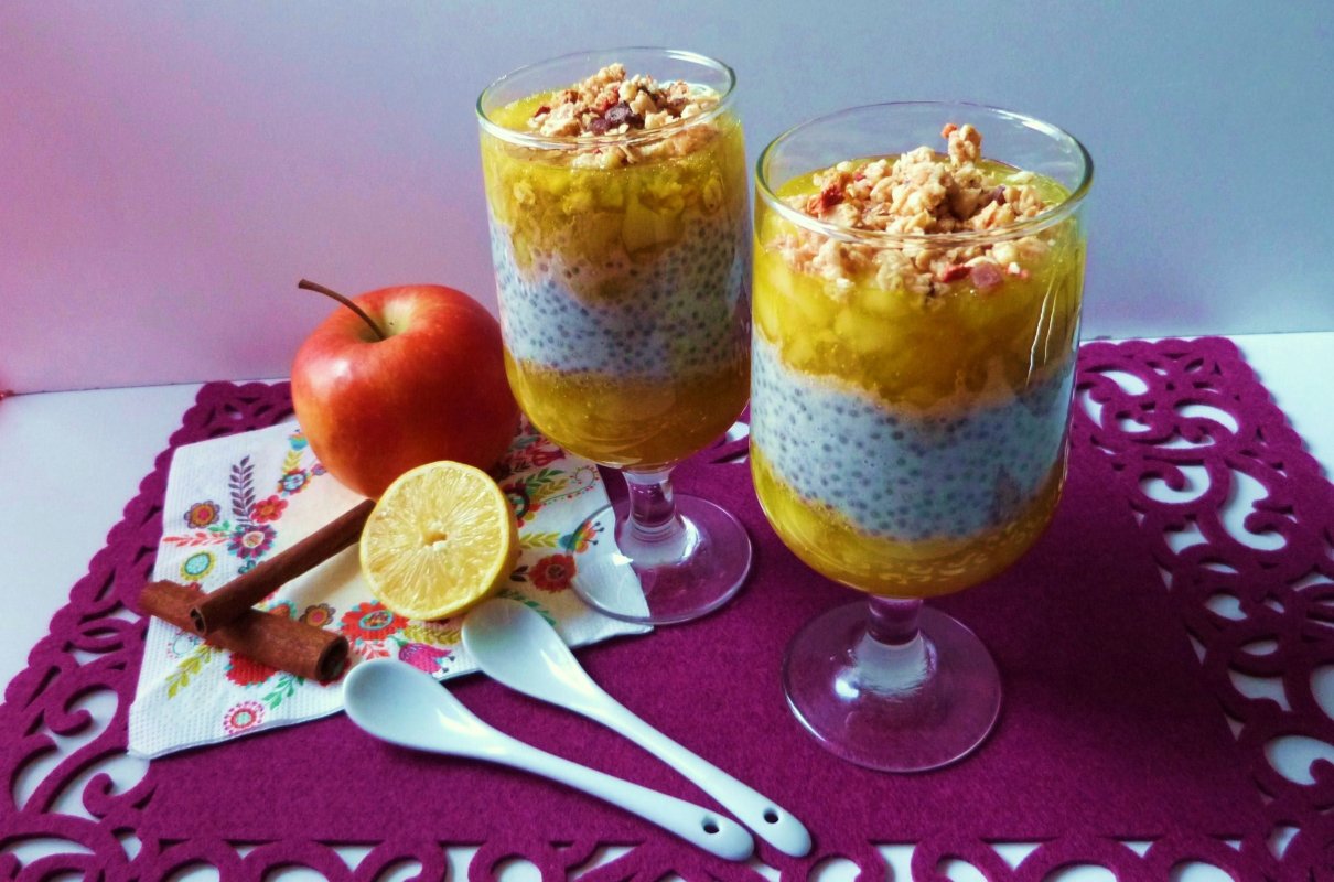 Pudding bananowy z nasionami chia