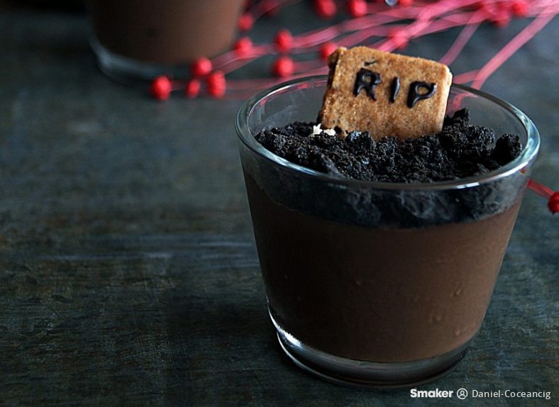 Pudding czekoladowy na Halloween 