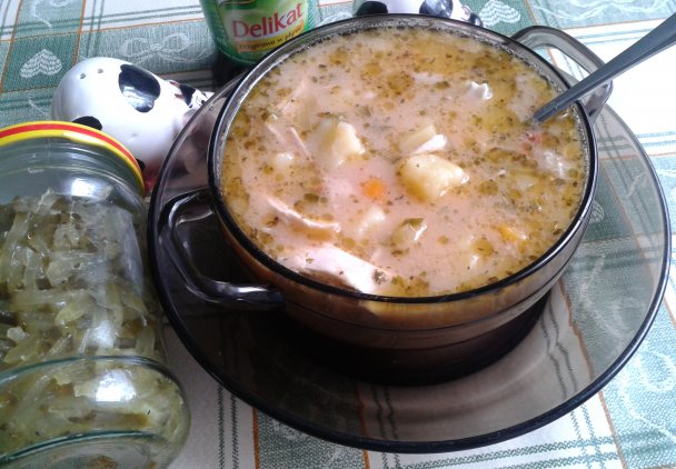 Zupa ogórkowa a'la Flaczki