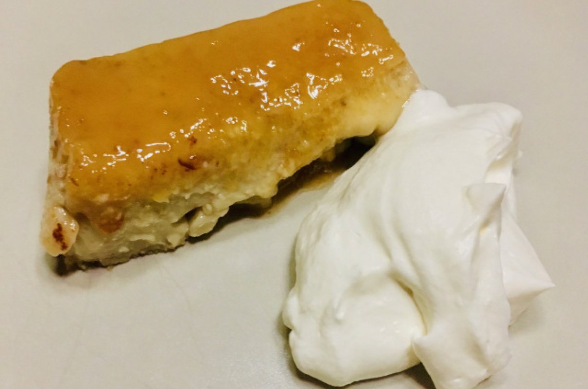 flan de castañas