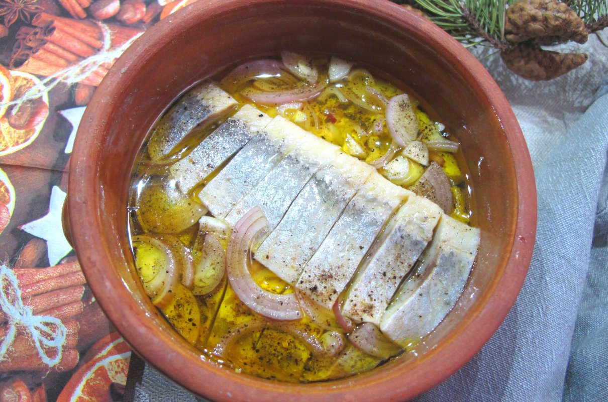 Śledzie w oleju lnianym