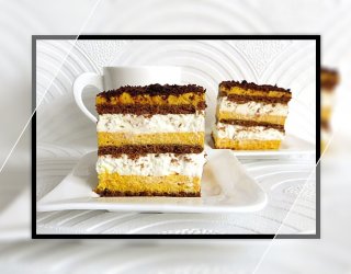 Dyniowy śmietanowiec bez pieczenia