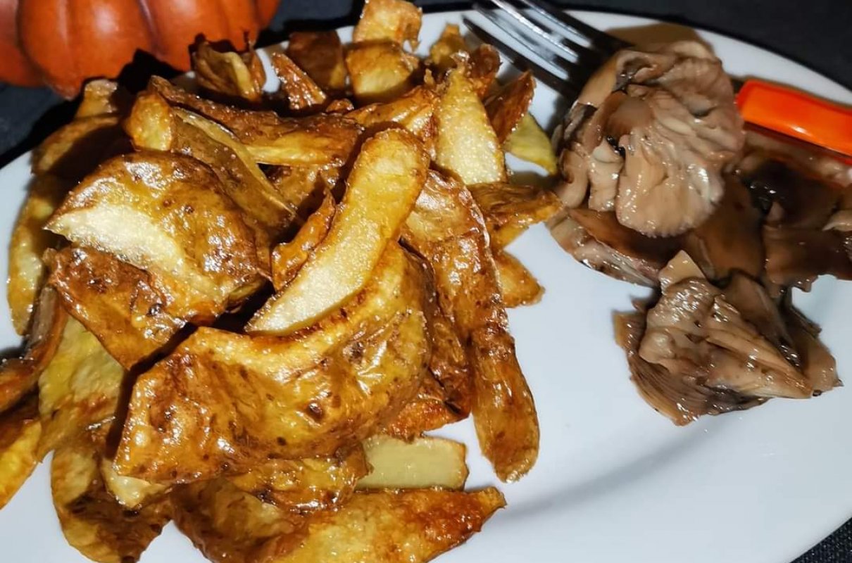 Frytki z obierek ziemniaczanych