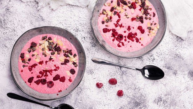 Jogurt z malinami