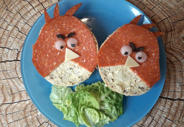 Kanapki "Angry Birds"