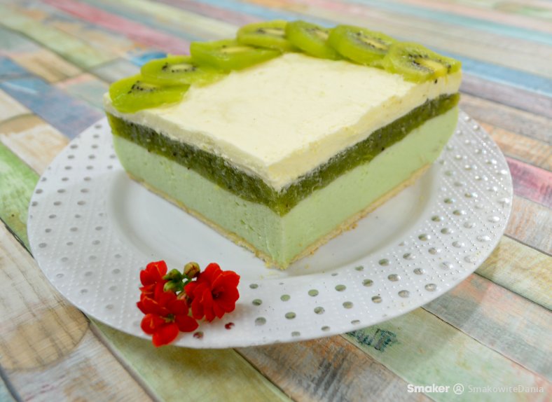  Zielone ciasto z kiwi bez pieczenia 