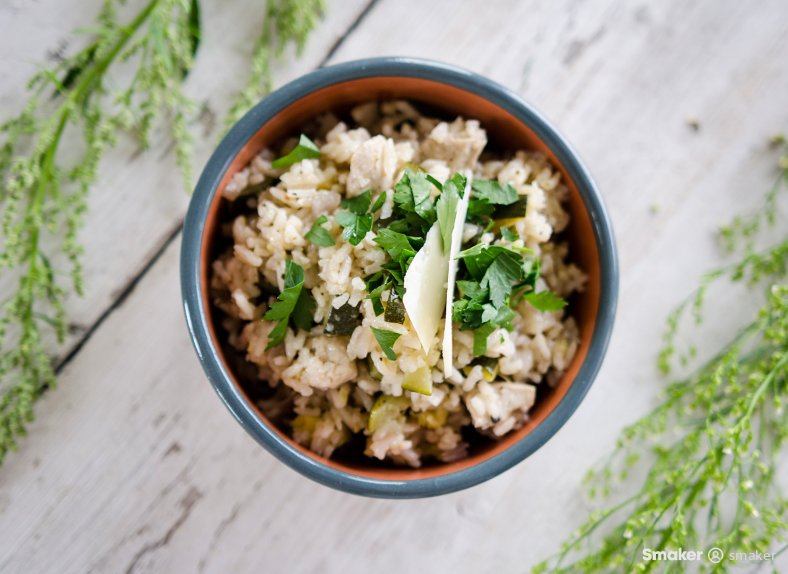  Kremowe risotto z kurczakiem 