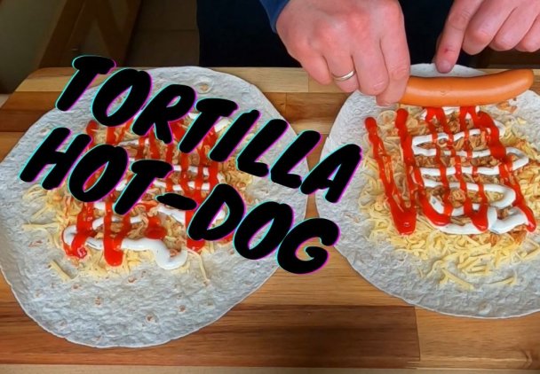 Tortilla hot-dog!