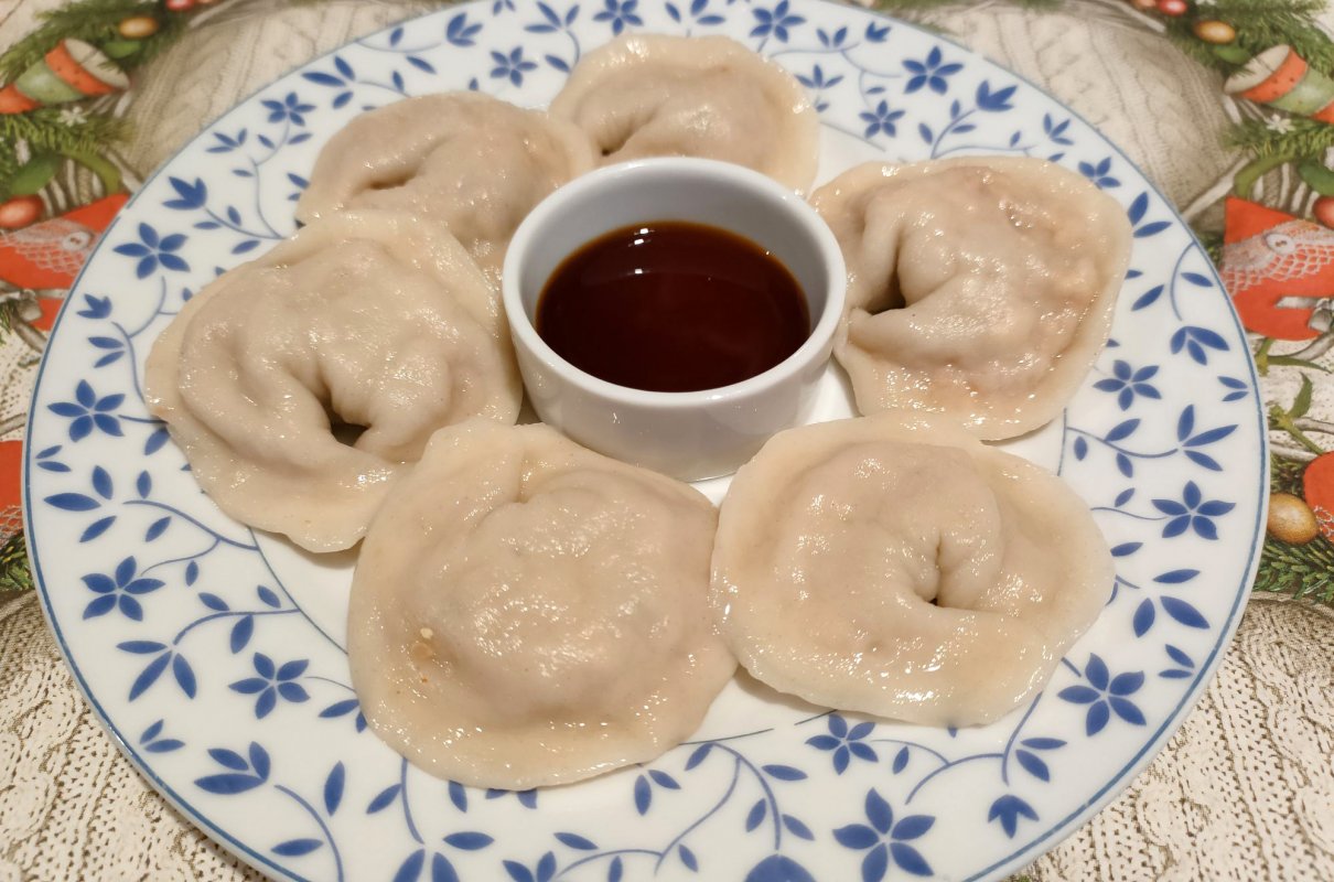 Pierogi wigilijne z kimchi i tofu