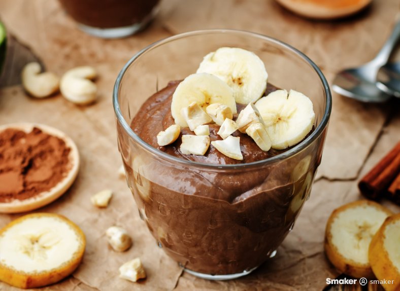 Domowa nutella z bananami.