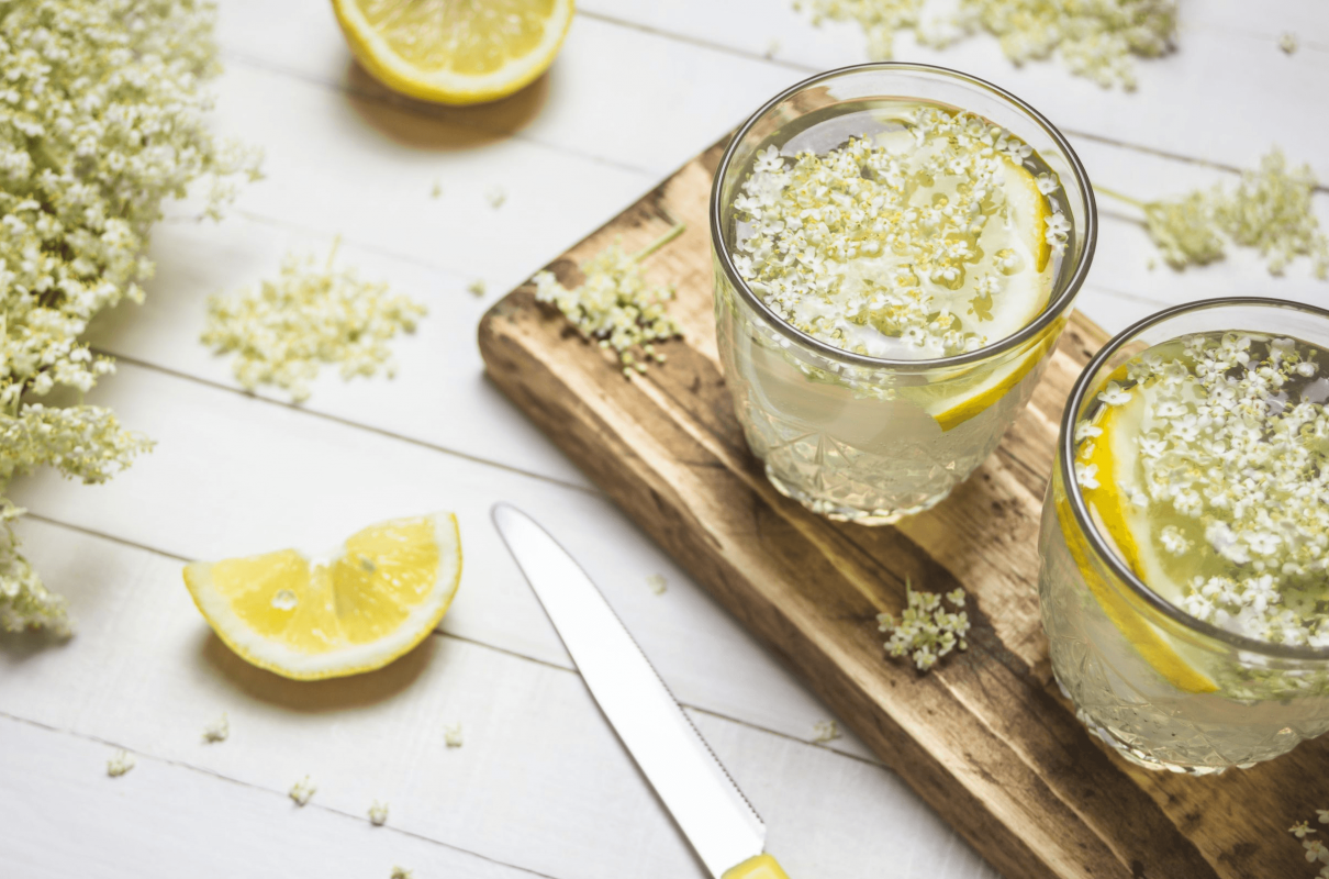 Lemoniada z kwiatów czarnego bzu