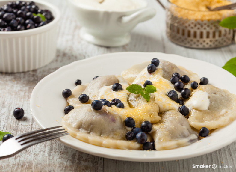 Pierogi z jagodami 