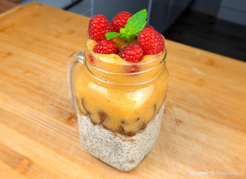 Pudding chia z awokado i bananem