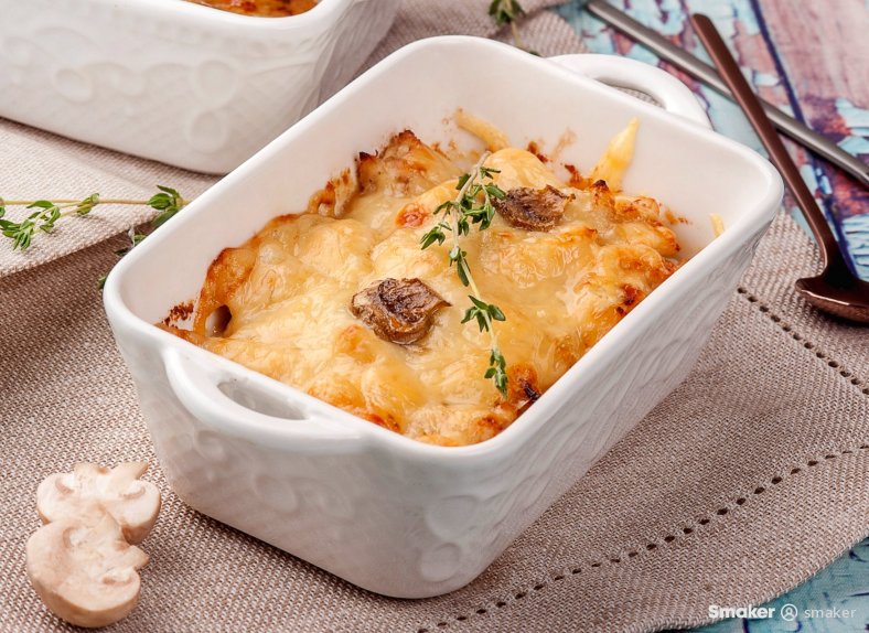  Zapiekanka z kurczakiem w sosie śmietanowym 