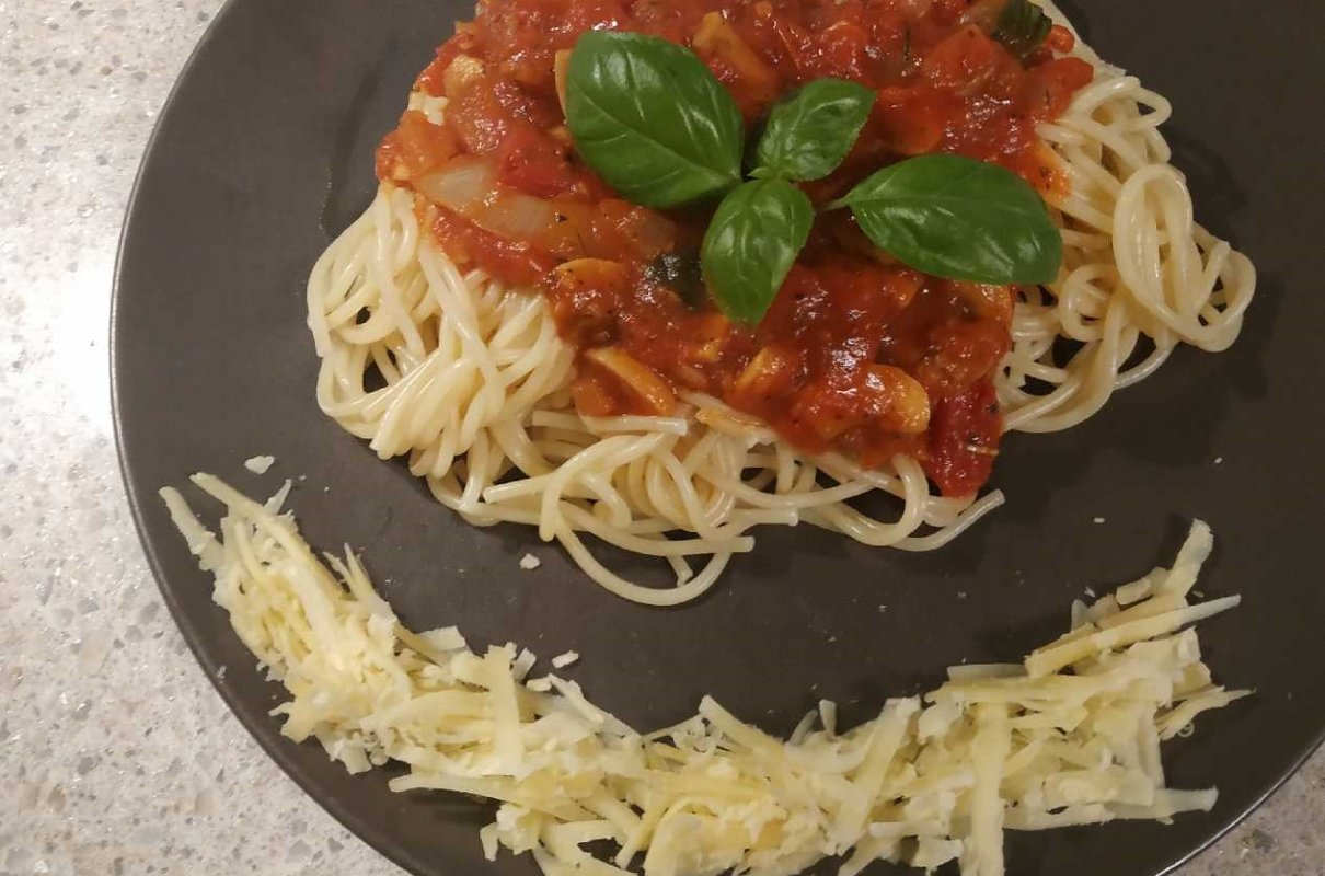 Spagetti z dodatkiem