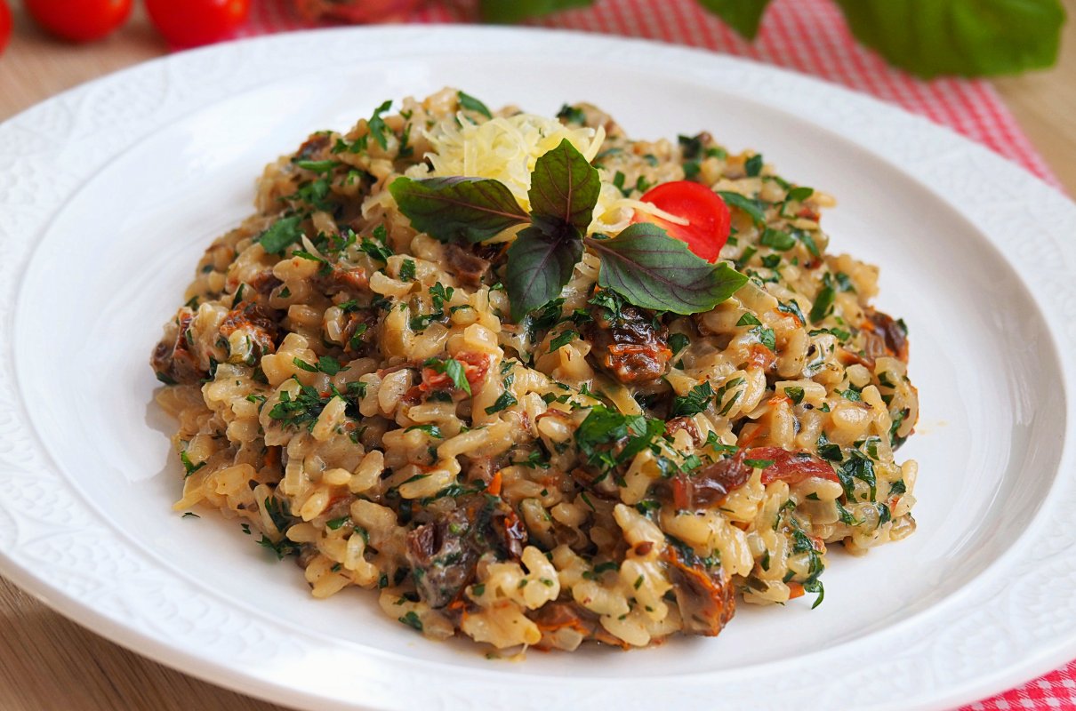 Kremowe Risotto Z Suszonymi Pomidorami