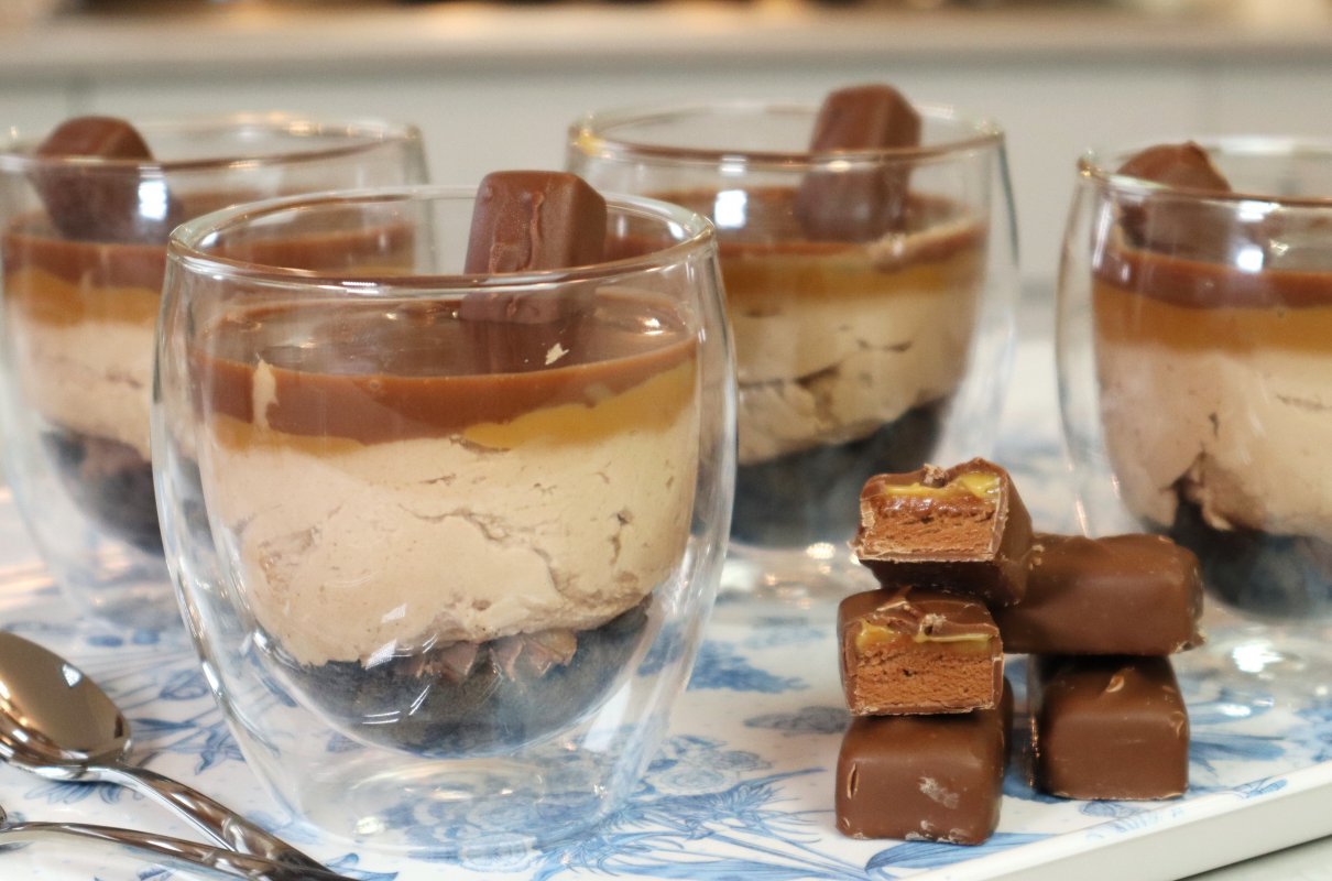 Serniczki z mascarpone o smaku Marsa