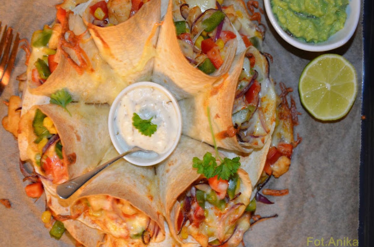 Quesadilla z kurczakiem z piekarnika
