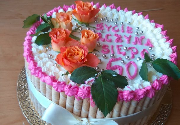 Tort urodzinowy - prezent dla siostry.