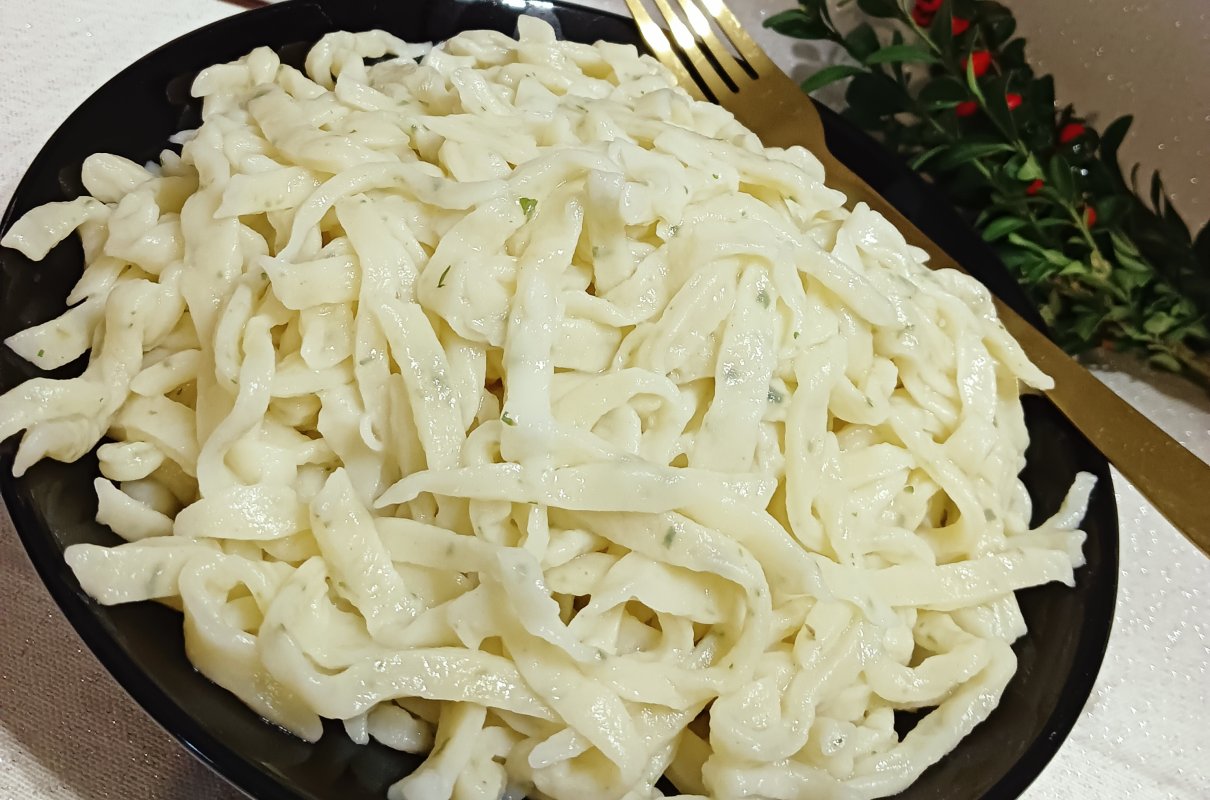 Makaron domowy z mąki krupczatki