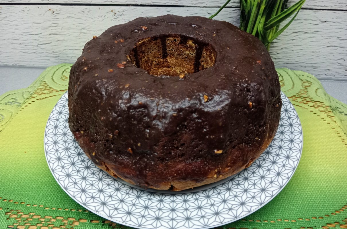 Babka orzechowa w czekoladzie