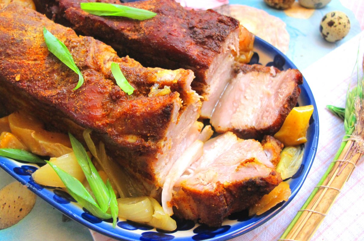 Pieczony boczek w dwóch smakach