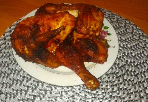 Kurczak z marynaty pieczony w piekarniku