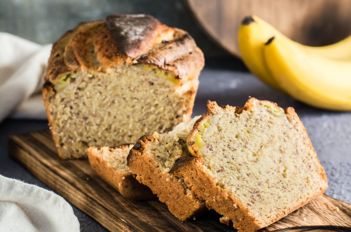 Chlebek bananowy bez jajek