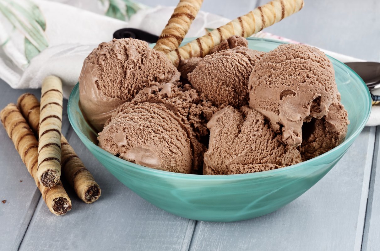 Wegańskie lody czekoladowe