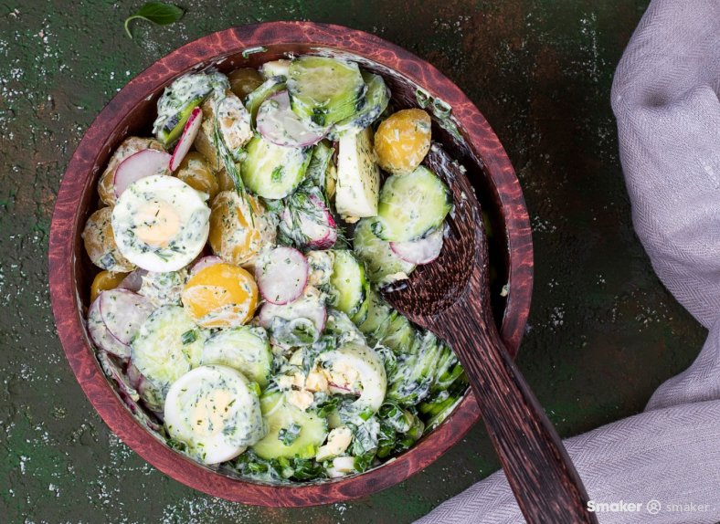  Sałatka ziemniaczana z ogórkiem 