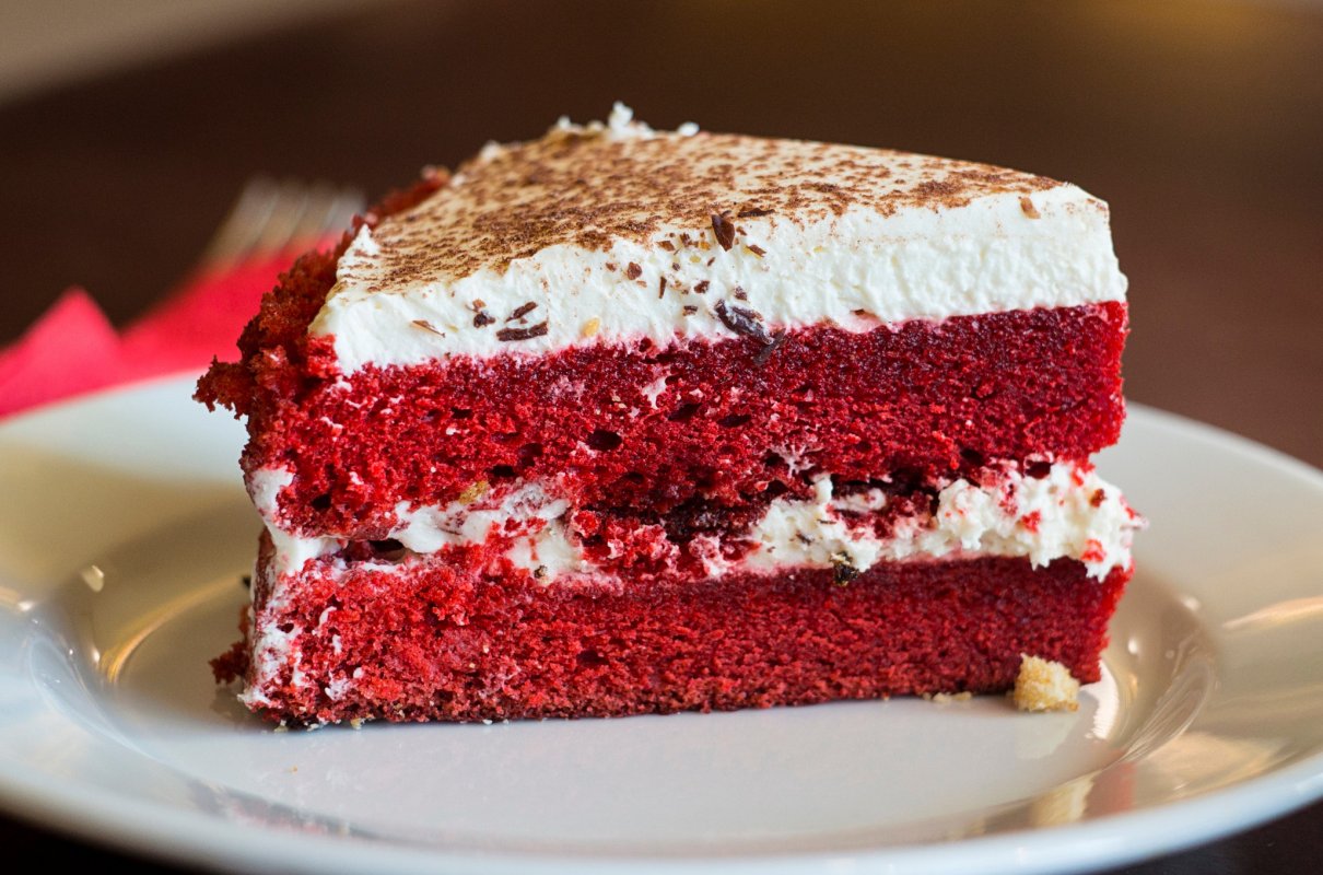 Czerwony ciasto