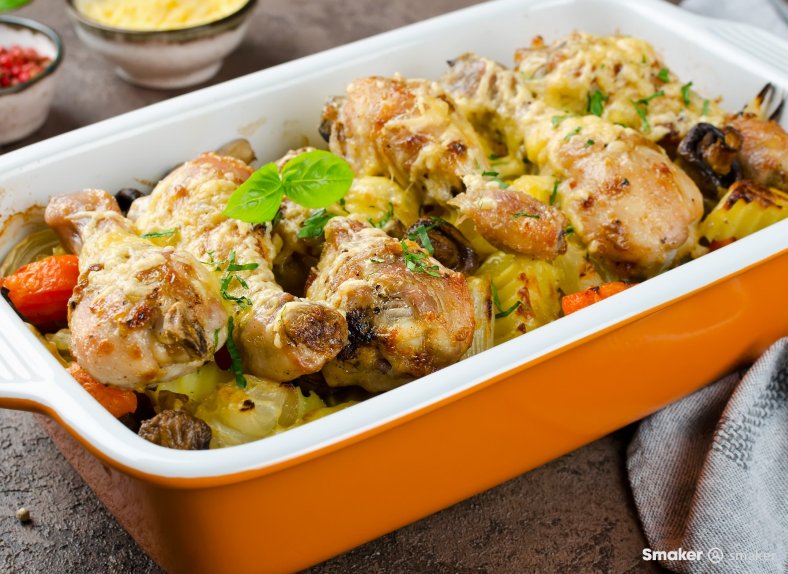  Zapiekany kurczak po grecku 