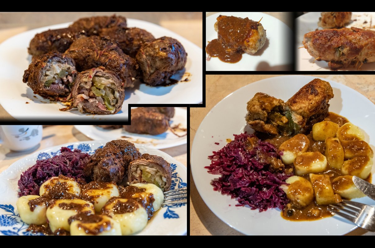 Ślonsko rolada i kluski