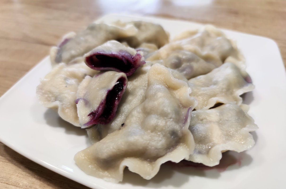 Pierogi z jagodami