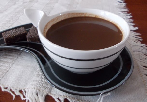 Pyszna kawa z czekoladą