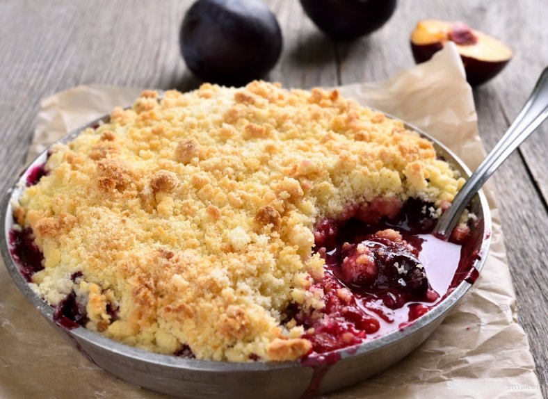 Crumble ze śliwkami 