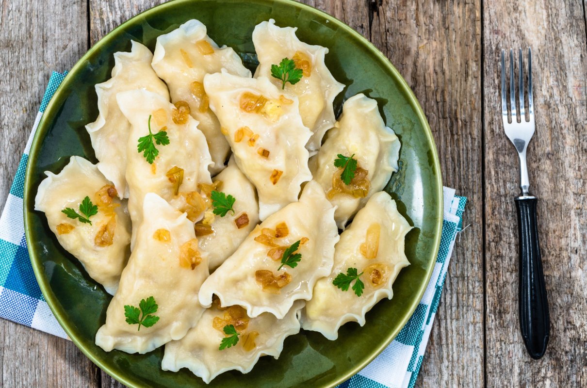Pierogi z ziemniakami i oscypkiem