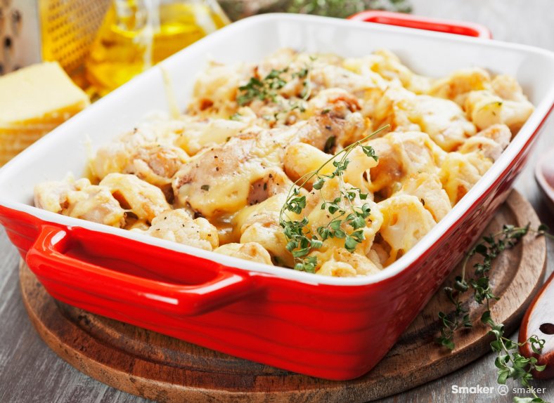  Zapiekanka z kalafiora i kurczaka 