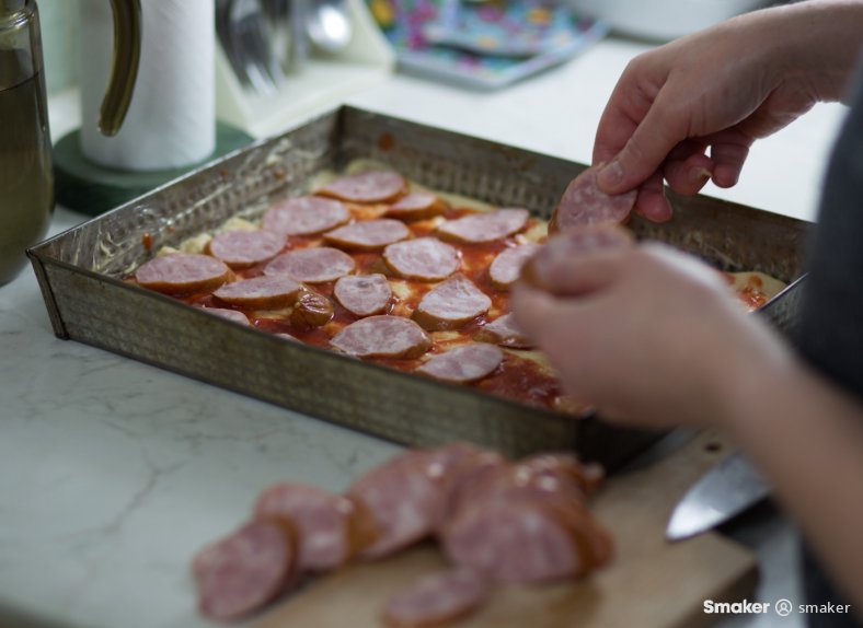  Zapiekanka z kiełbasą 