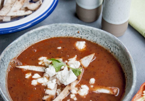 Meksykańska zupa fasolowa jeden składnik cię zaskoczy